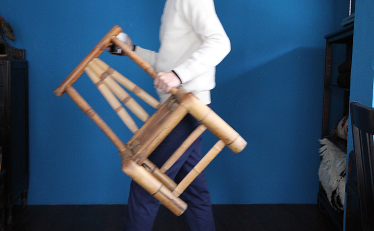 竹の椅子