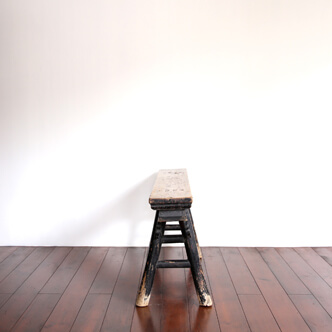 bench black lacquered - 山東省の長椅子 黒漆 
