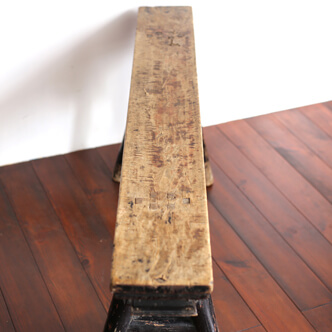 bench black lacquered - 山東省の長椅子 黒漆 