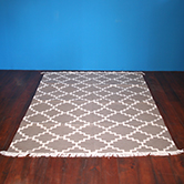 cotton rug geometric pattern A / コットンラグ 幾何学模様 A