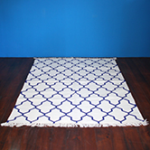 cotton rug geometric patter D / コットンラグ 幾何学模様 D