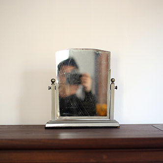minguo mirror - 民国時代の卓上鏡 