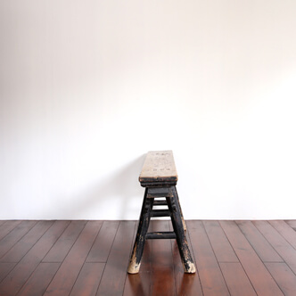 bench black lacquered - 山東省の長椅子 黒漆 