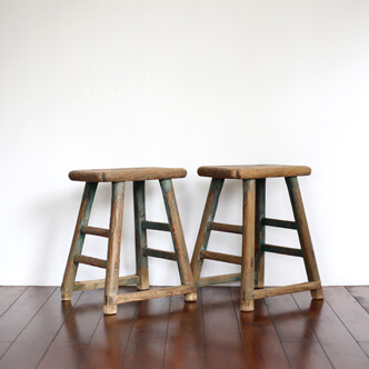 stool square - 河北省の小椅子 四角 