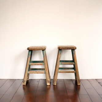 stool square - 河北省の小椅子 四角 