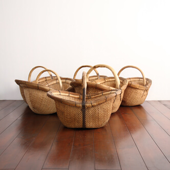 basket - 山東省の籠 楕円 