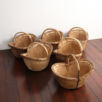 basket - 山東省の籠 楕円 