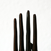 carved wooden hand  / 木彫りの手